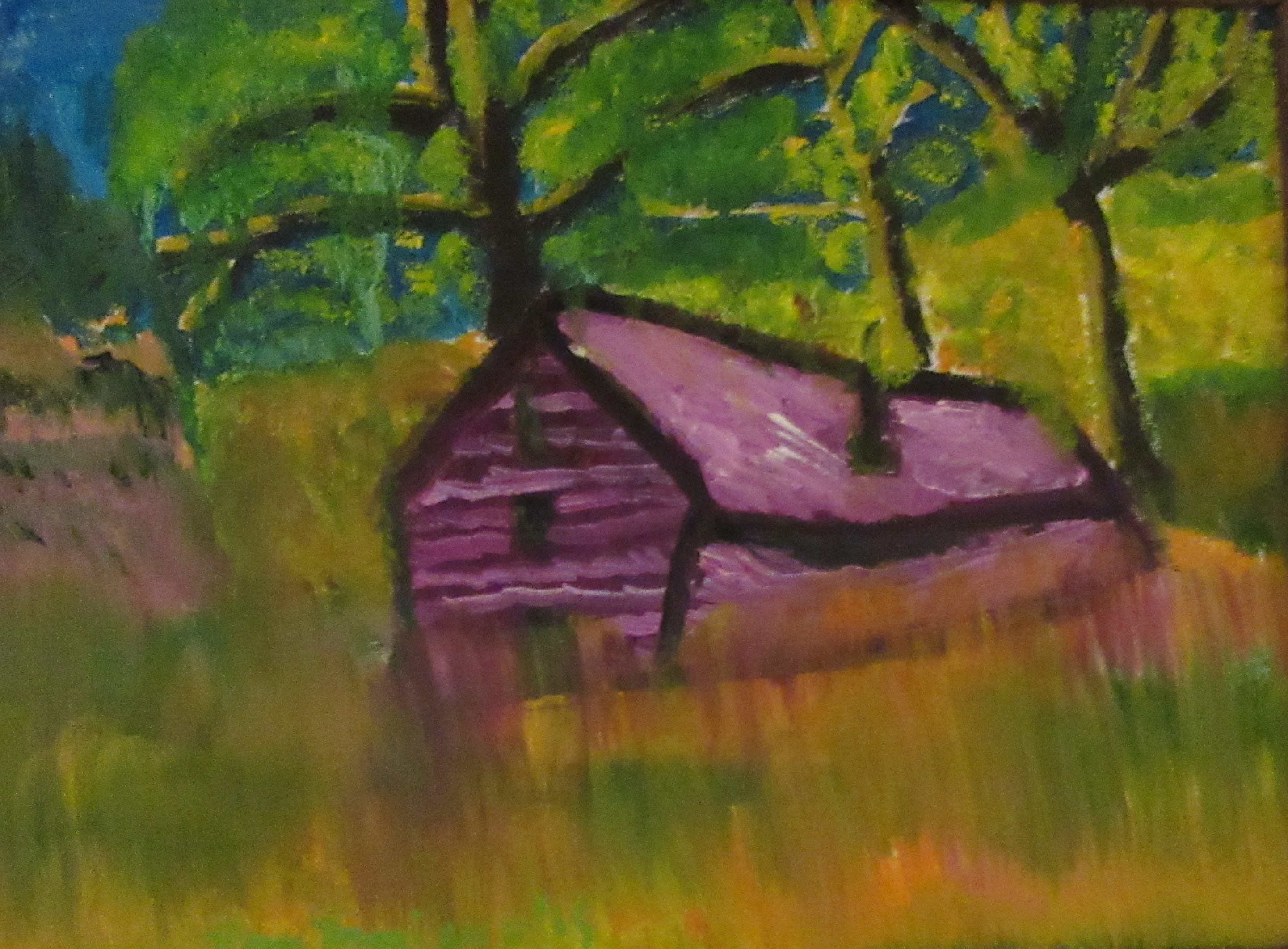 "Abandoned Purple Barn"