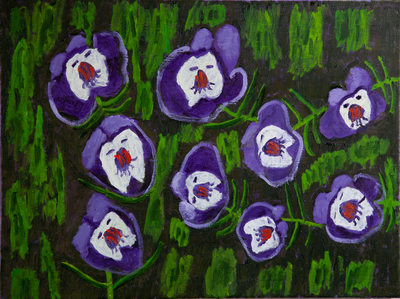 "Purple Pansy Orchids"